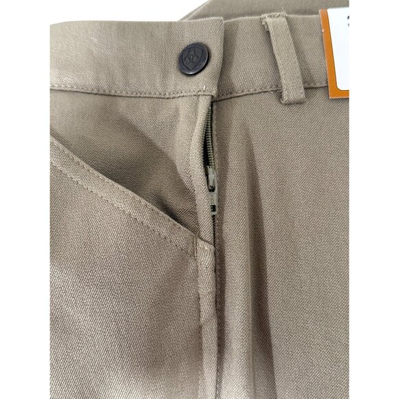 Ariat Sport Khaki Equestrian Breeches Riding Pants Knee-Patch Womens Size 30 NEW - Picture 5 of 10